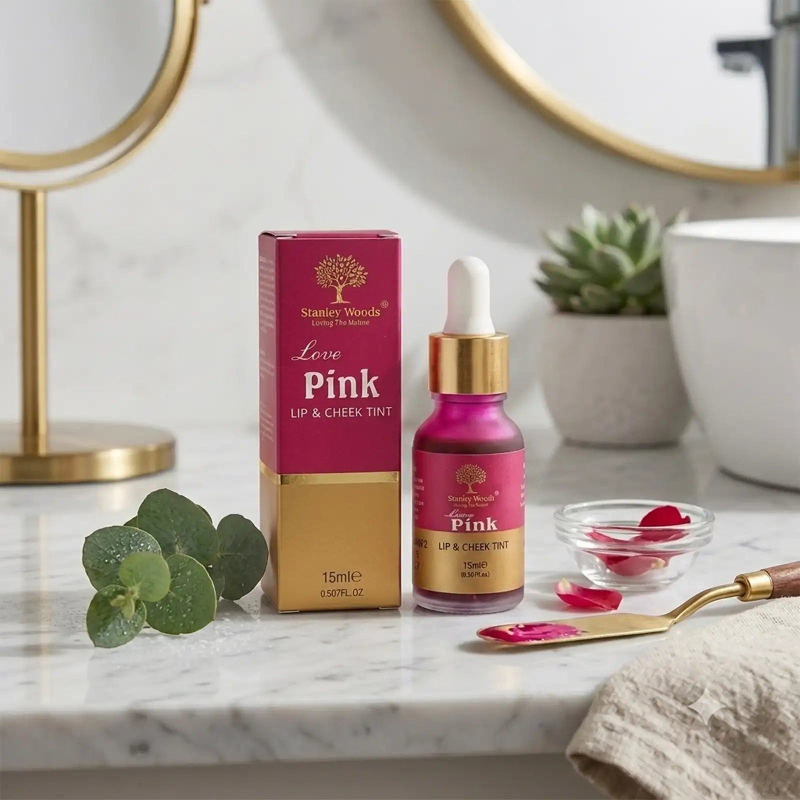 Lip and Cheek Tint (Pink)