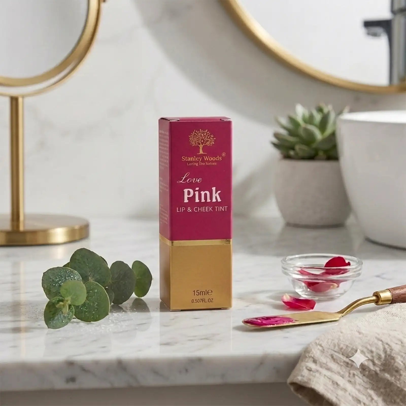 Lip and Cheek Tint (Pink)