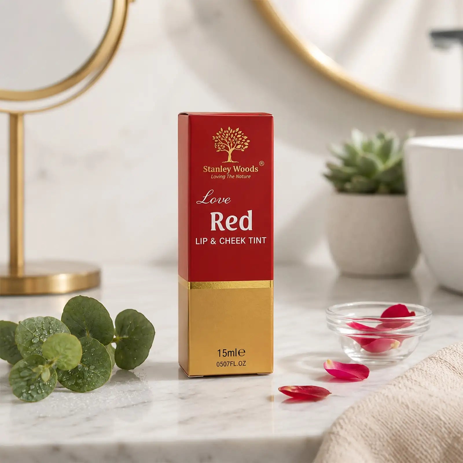 Lip and Cheek Tint (Red)