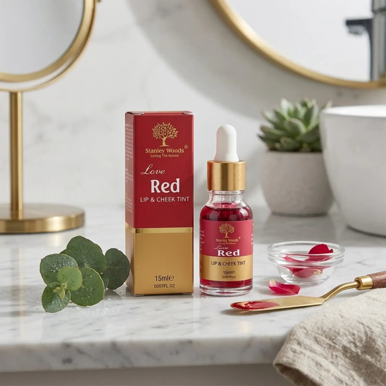 Lip and Cheek Tint (Red)